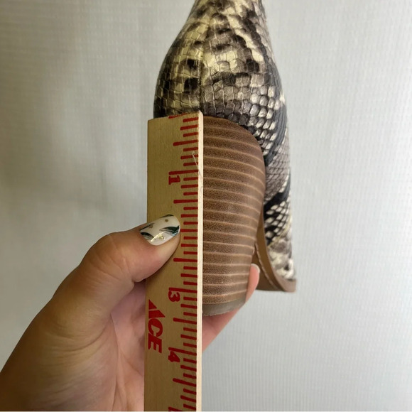 Marc Fischer | Snakeskin Bootie Heels Woman's 8.5 - Picture 7 of 7